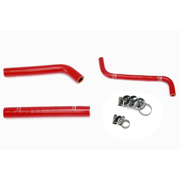Honda 04-09 TRX450R HPS Red Reinforced Silicone Radiator Hose Kit